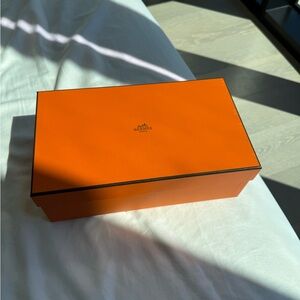 Authentic Hermes empty women’s shoe box.
